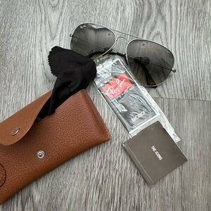 Ray-Ban Brown Textured Leather Bag